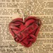 CURVY Pride Tattoo Heart Banner Necklace by Ugly Shyla.