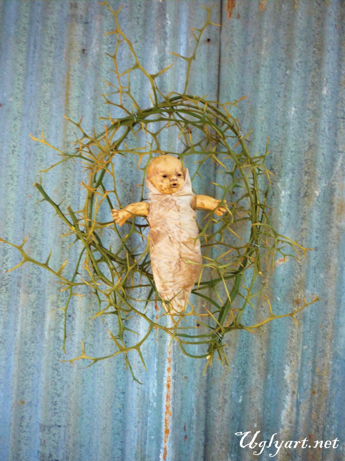 Thorn Cradle Doll Assemblage
