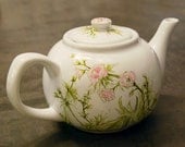 Large round teapot - Spring Blooms and Buds