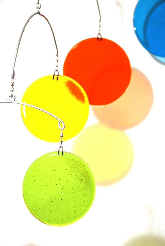 Glass Mobile - 4feet - Primary Colors