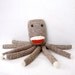 Socktopus the Sock Monkey Octopus Plush for Baby, Children and Adults
