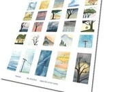 Birds, Skies and Trees -  Digital Collage Sheet