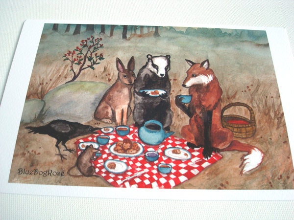 OOPS Print - The Fox's Picnic - Special Price