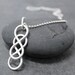 DOUBLE INFINITY Necklace for men