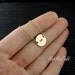Monogram Necklace, GOLD Initial Disc Charm Necklace, Birthday, Bridesmaid Gifts, Mother's Jewelry, Child, Family, Personalized jewelry