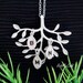 THREE Monogram Necklace, Silver Tree Necklace, Sisters, Children, Grandchildren, Mother Daughter Jewelry, Initial Necklace
