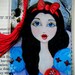 Snow White Art Print Bookmark, Fairy Tales, Fantasy, Storybook Art, Reproduction Art, Children's Art, Children's Bookmark
