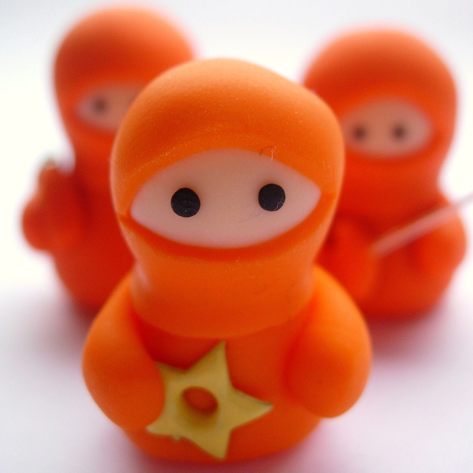 Set of 3 Little Orange Ninja Companions