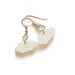 Cloud Earrings dangle White plastic weather laser cut