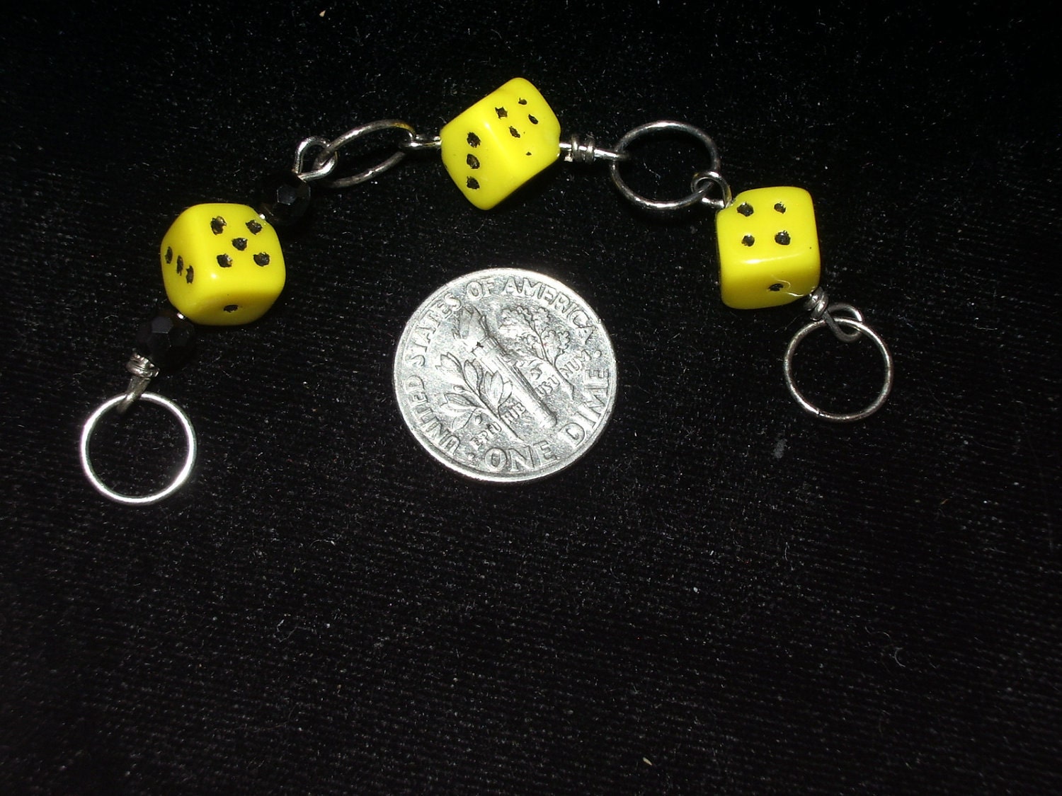 SUPER SALE - Die Yellow Row Counter - 4 loops