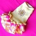 Dog Dresses: Sunshine Yellow Ruffles with a Crystal Sunflower