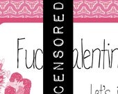 Fck Valentine's Day, Let's just get drunk & naked Printable Card - Panties Edition - PDF - Mature