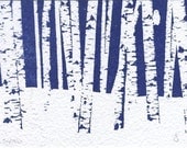 Birches: Limited Edition Print (from the Snow Is In The Air collection)