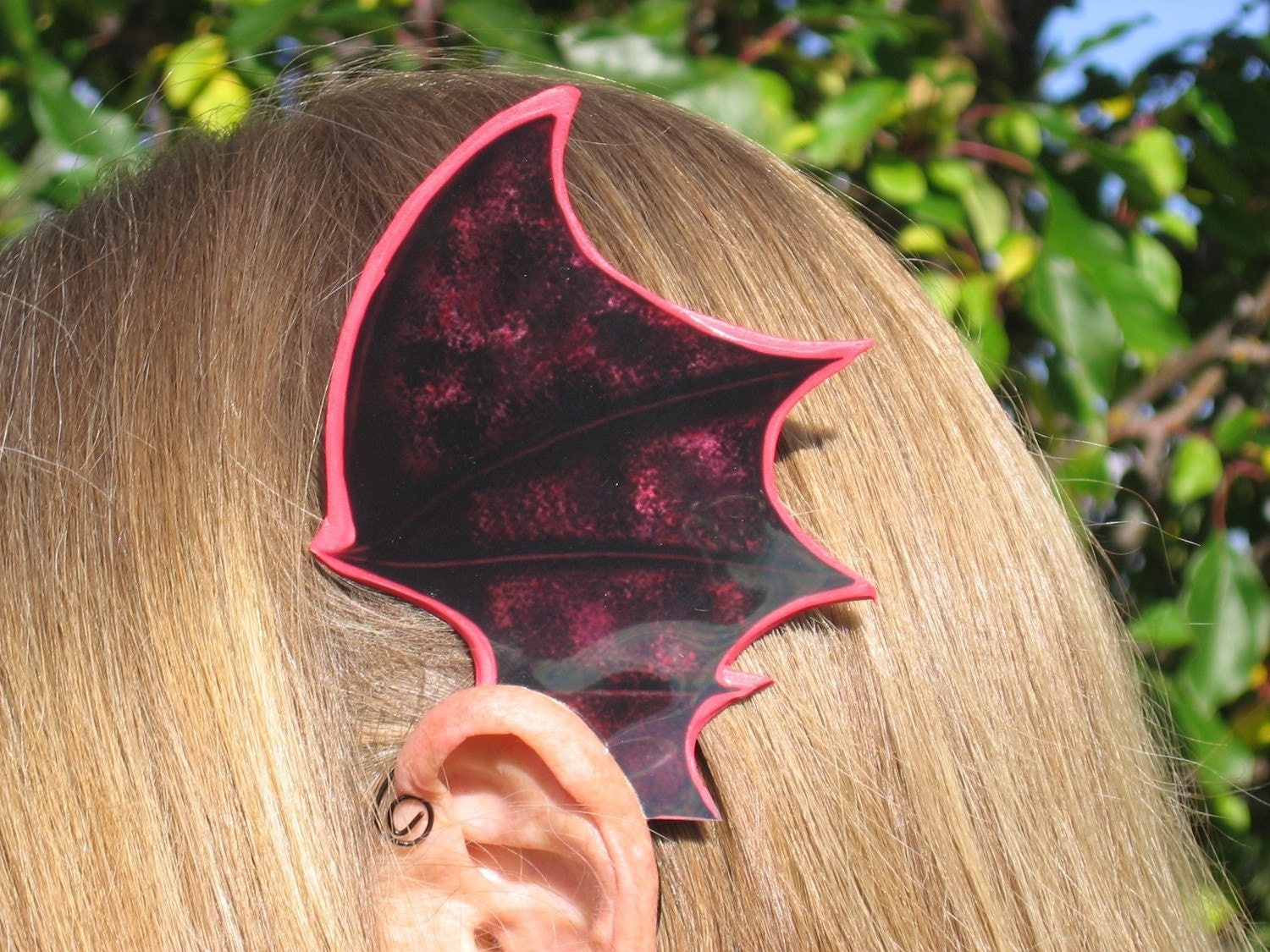 make artlandish how Etsy wings on butterfly  by to Bat cosplay Ear for Wings Red Wings