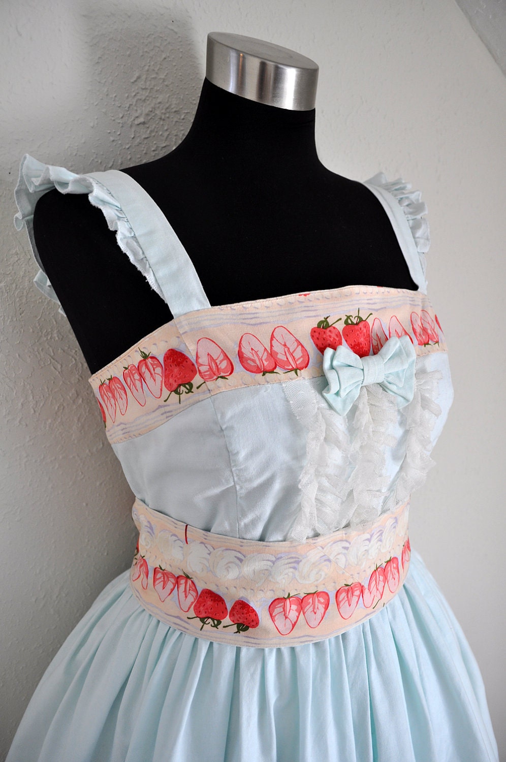 Strawberries and Cream Mint Lolita JSK Dress ON SALE