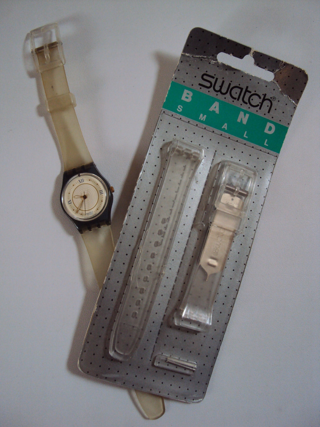 clear swatch watch from the 80s