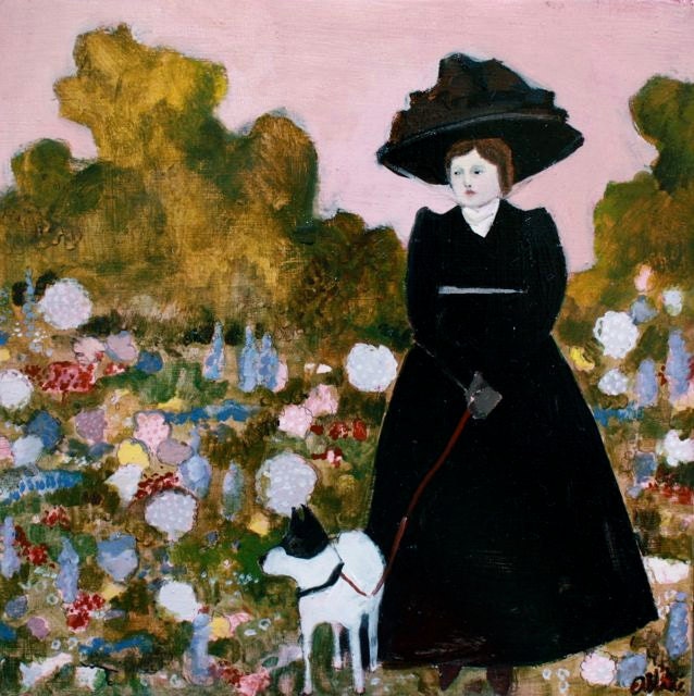 fine art print - she always saw beauty - limited edition reproduction of original oil painting