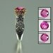 The ENCHANTED PRINCESS Tourmaline engagement ring in silver and 14k gold RESERVED for Francie