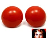 Wonder Woman Earrings on surgical stainless steel posts
