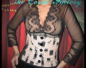 Rockabilly, Pinup, Forget Me Not 1920's Underbust  Corset
