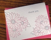 Pink Daisy Letterpress Box Set