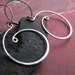 Naked Curls: Sterling Silver Handcrafted Loopy Swirl Earrings with Round Earwires