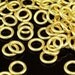 KG-171 thai karen hill tribe silver 20 gold vermeil mini open hoop