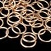 KZ-043 thai karen hill tribe handmade silver 16 rose gold vermeil plain opened jump ring