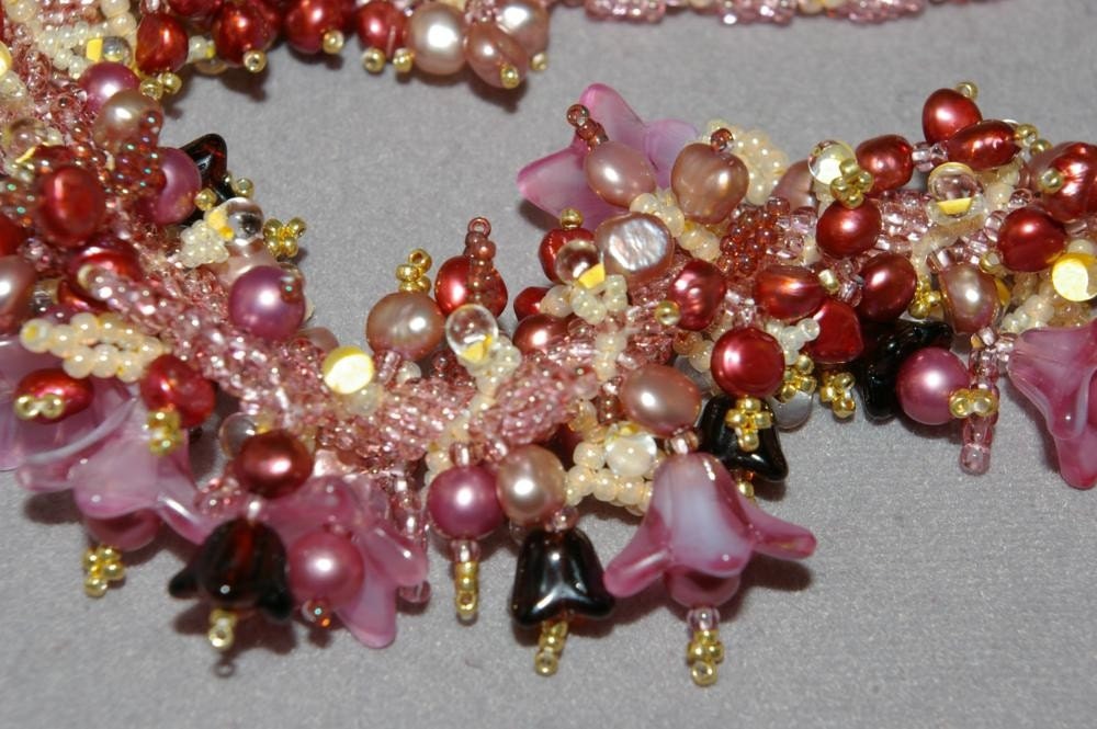 Breath of Spring Beaded Necklace