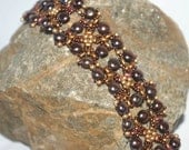 Katya Bead Netted Bracelet Pattern Using Twin Beads