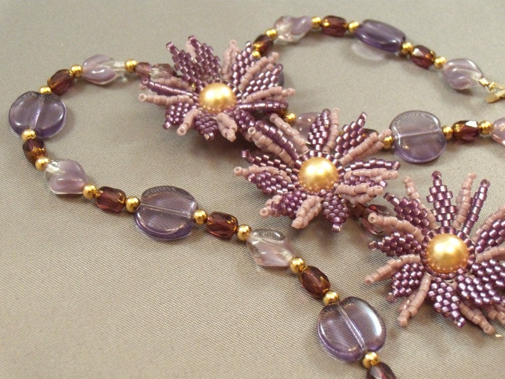 Lavender Blooms Necklace