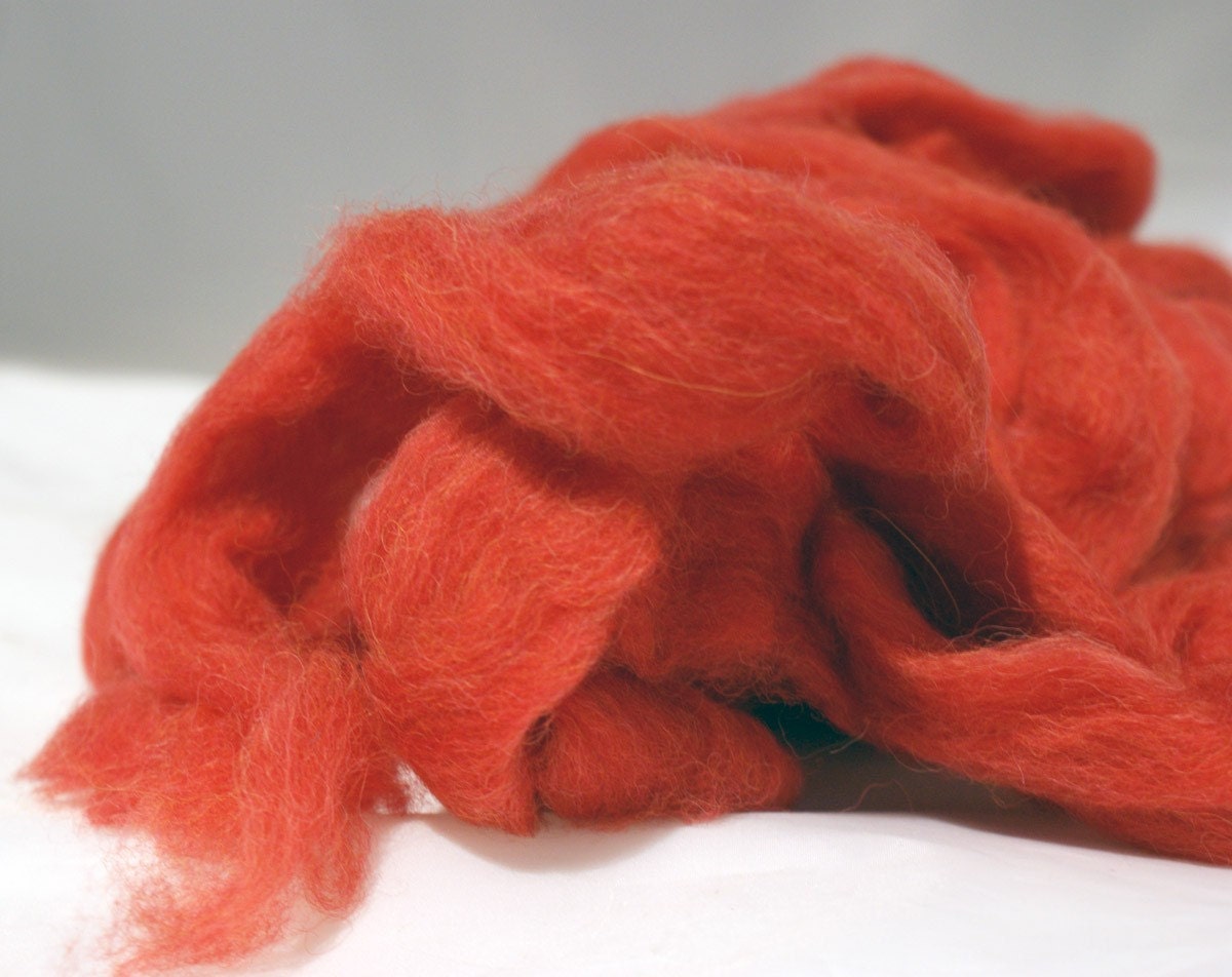 POPSICLE 4oz light and fluffy Art Club combed top RED RED RED