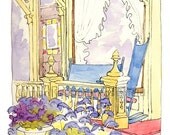 Cards - Victorian Porch, set of 4