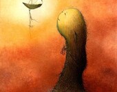 Taken For Wonders 8.5 x 11 fine art giclee print reproduction of an original watercolor and ink illustration