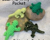 PATTERN - Lizard in my Pocket - amigurumi Pocket Pal