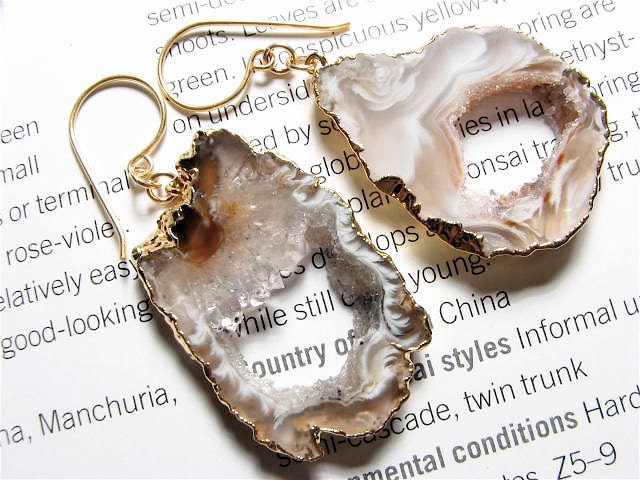Kelis, Couture- Geode Slice Earrings