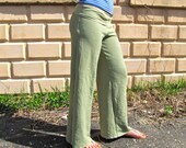 Hemp Fleece Wide Leg Pants
