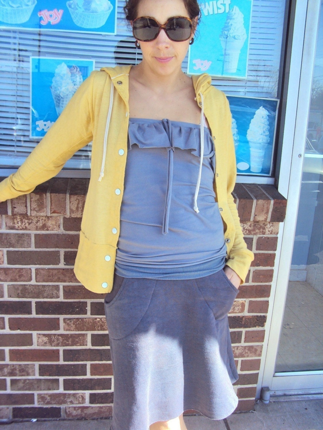 Element Pocket Skirt- Hemp/Organic Cotton Fleece