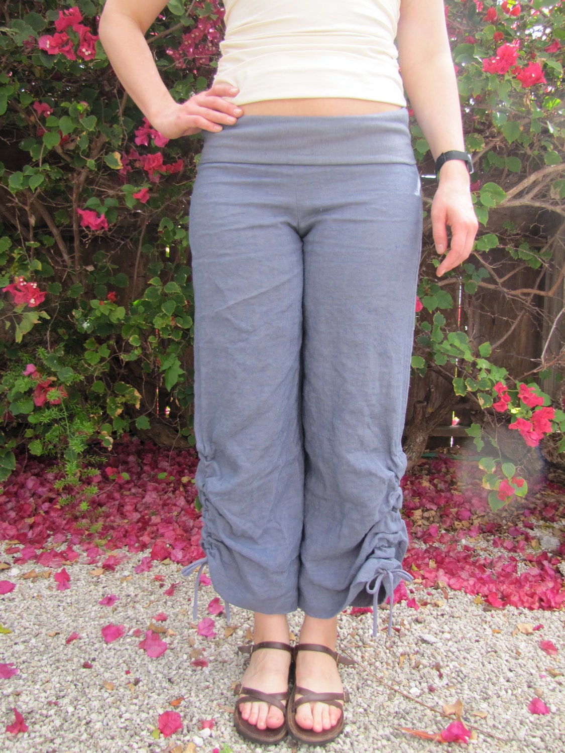 Hemp Ruched Ontario Pants