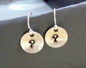 Question Mark Earrings - Sterling Silver