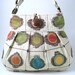 circles tote- messenger - diaper bag - handbag- cross body bag