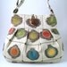 circles tote- messenger - diaper bag - handbag- cross body bag