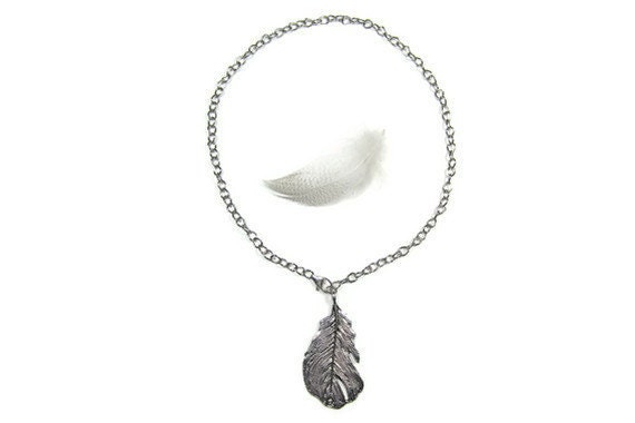 Delicate Necklace, Feather Necklace, Silver Lariat, Minimalist Necklace, Bohemian Necklace, Hippie Jewelry wedding gift for teen under 25