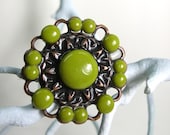 Yantra Ring in Moss