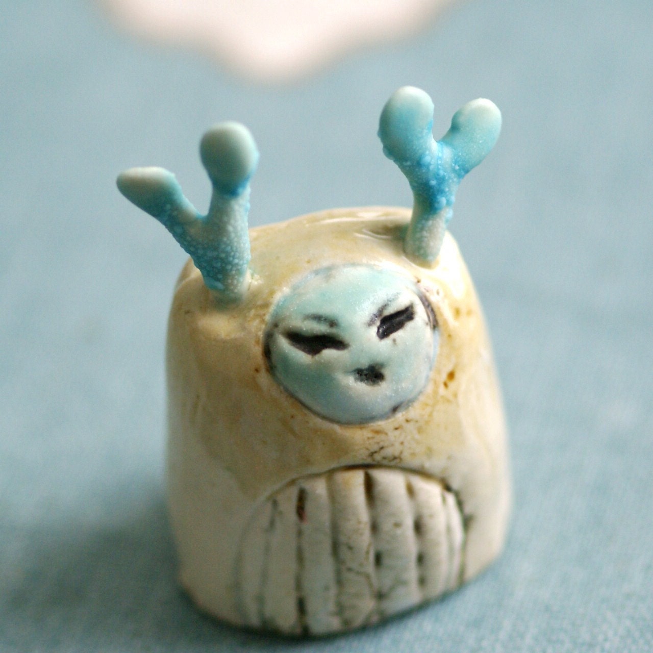 She really let herself go antlered wood spirit