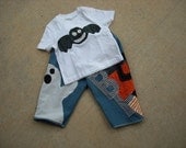 Custom Boutique Boys Halloween Boo Ghost Pumpkin trick or treat frankie