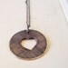 Eat your Heart out Cutout Handmade Necklace FREE SHIPPING silver recycled accessory