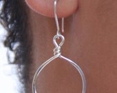 Tiny Circles Sterling Silver Everyday Hoop Earrings