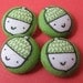 FOUR Fabric Covered Buttons   -    Oh Nuts, Acorns