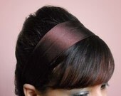 BROWN Silk 2 Inch Soft Fabric Headband